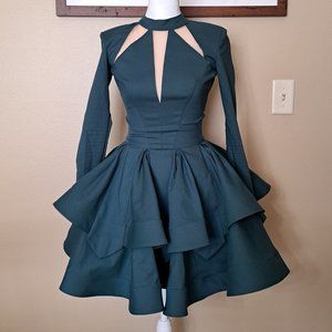 Lou Women's Fashion Dark Green Dress